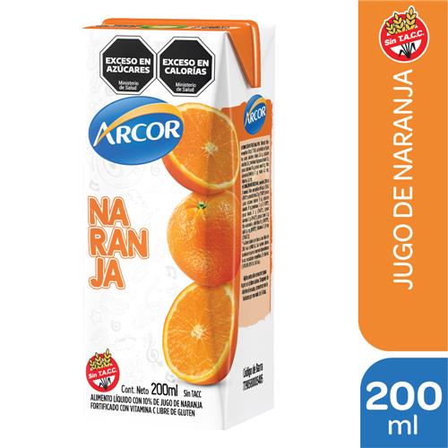 JUGO ARCOR NARANJA x 200ML