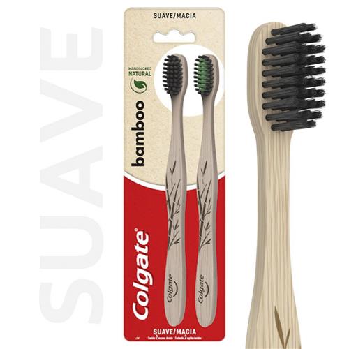 CEPILLO DENTAL SUAVE COLGATE BAMBOO X2U