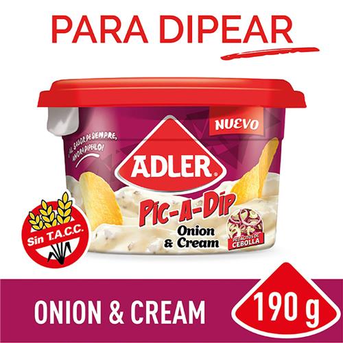 QUESO PIC A DIP ONION & CREAM ADLER x 190 g