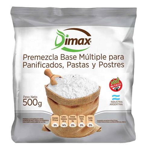 PREMEZCLA SIN TACC DIMAX x500grs