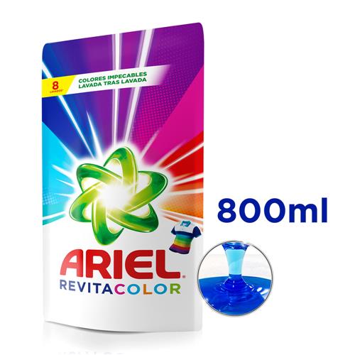 JABON LIQUIDO ARIEL REVITACOLOR DP x800ml