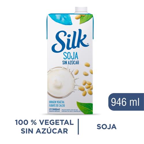 BEBIDA DE SOJA S/AZUCAR SILK x946ml