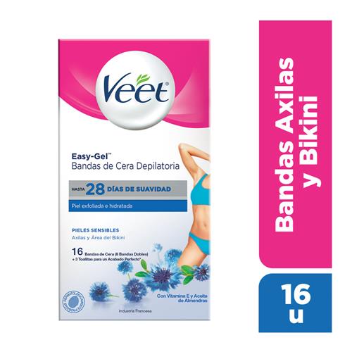BANDAS DEPI AXILAS VEET x 16u