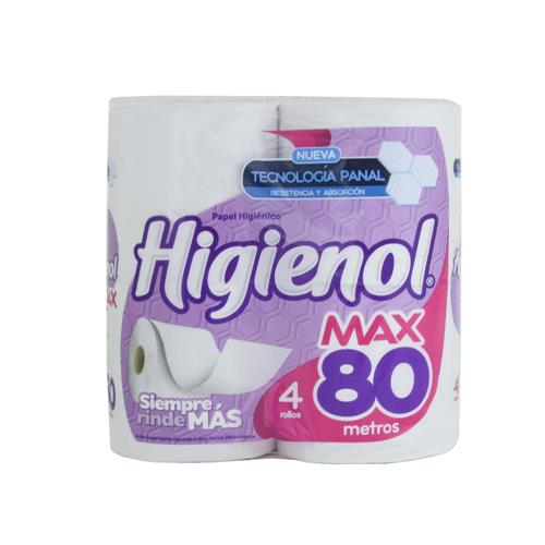 PAPEL HIG HIGIENOL MAX PANAL 4x80mts