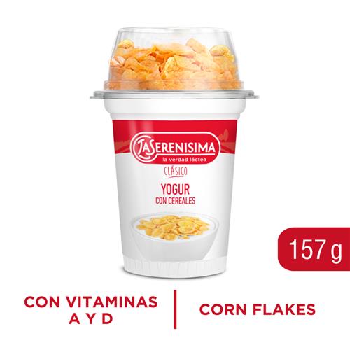 YOGUR ENT C/CEREAL NATURAL LA SERENISIMA x 159g