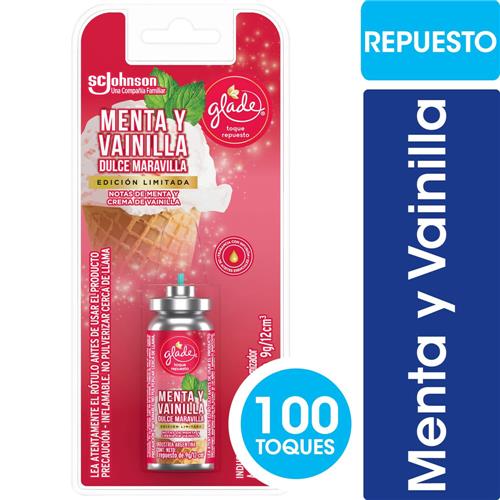 TOQUE REP GLADE MENTA Y VAINILLA x 9g