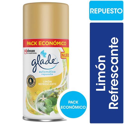 GLADE AROMATIZANTE AUTOMATICO REP LIMON  x 170ml