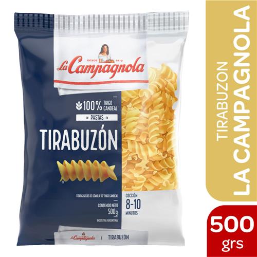 FIDEOS TIRABUZON LA CAMPAGNOLA x 500g