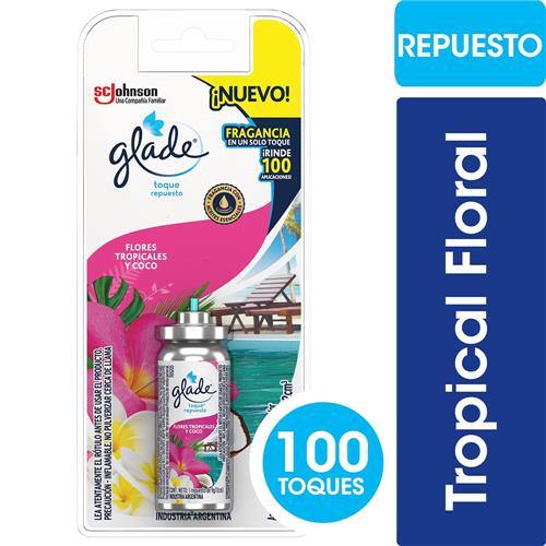 TOQUE REP FLORES TROP Y COCO GLADE x 9g