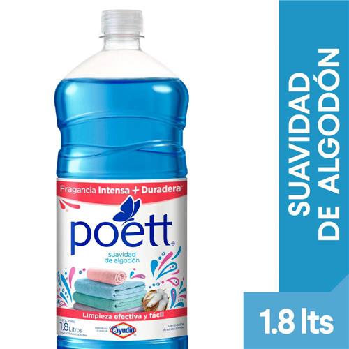 LIMPIADOR LIQUIDO SUAVIDAD ALGODON POETT x1.8lts