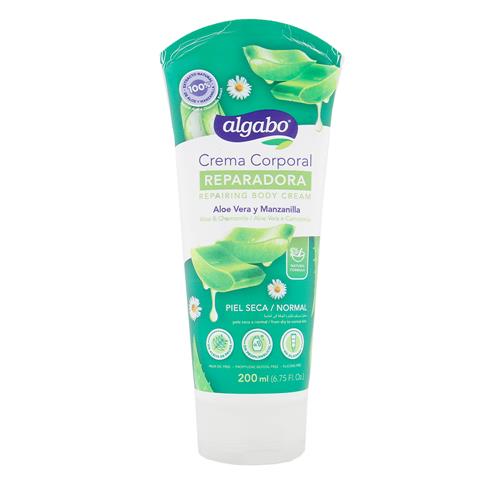 CREMA CORPORAL ALOE Y MANZANILLA ALGABO x 200ml