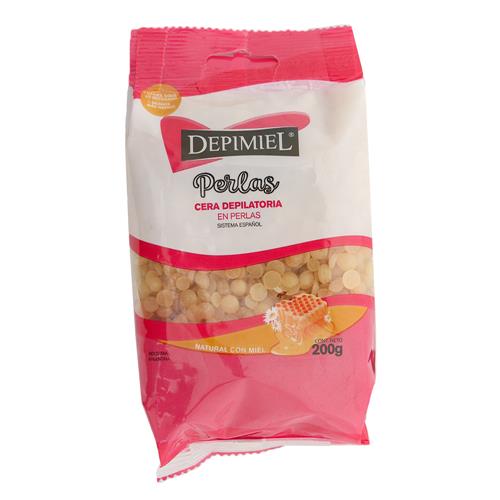 CERA DEPILATORIA EN PERLAS NATURAL DEPIMIEL  X400g