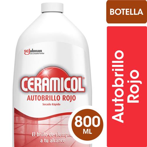 CERA AUTOBRILLO CERAMICOL ROJO x 800ml