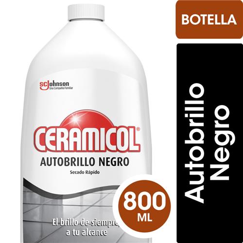 CERA AUTOBRILLO CERAMICOL NEGRO x800ml