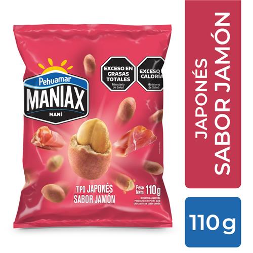 MANI JAPONES MANIAX PEHUAMAR JAMON x 110g