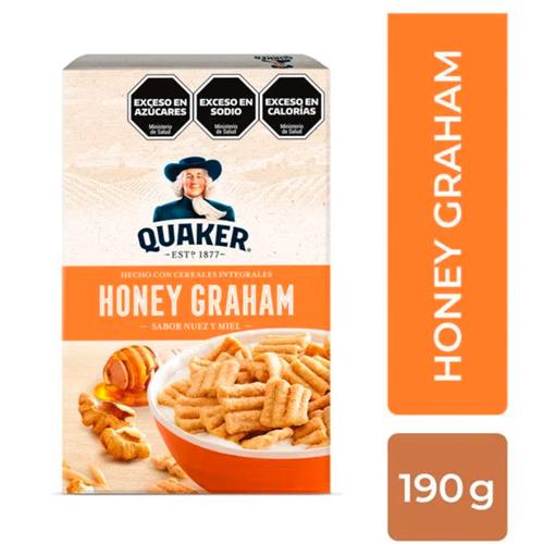 QUAKER CEREAL HONEY GRAHAM x 190g