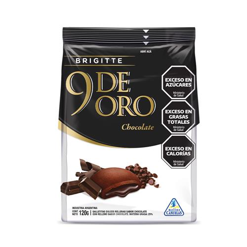 GALLETITAS 9 DE ORO BRIGITTE CHOCOLATE x 120 g