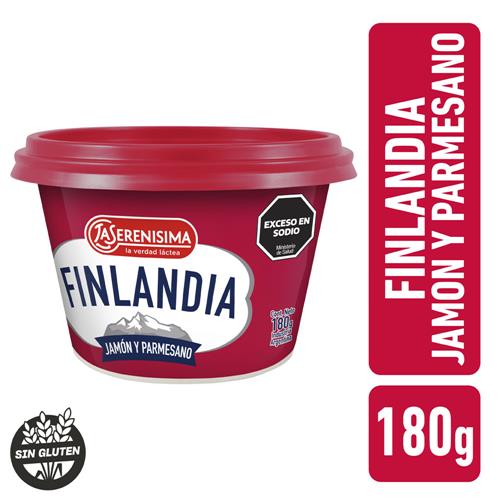 QUESO FINLANDIA JAMON Y PARMESANO x180g