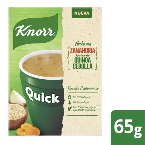SOPAS QUICK ZANAHORIA QUINOA Y CEBOLLA x 5u