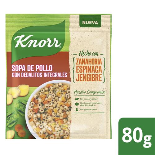 SOPA DE POLLO C/DEDALITOS INTEGRALES KNORR x 80g