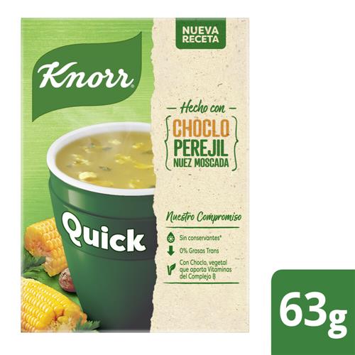 SOPAS QUICK CHOCLO C/PEREJIL KNORR x 5 sobres