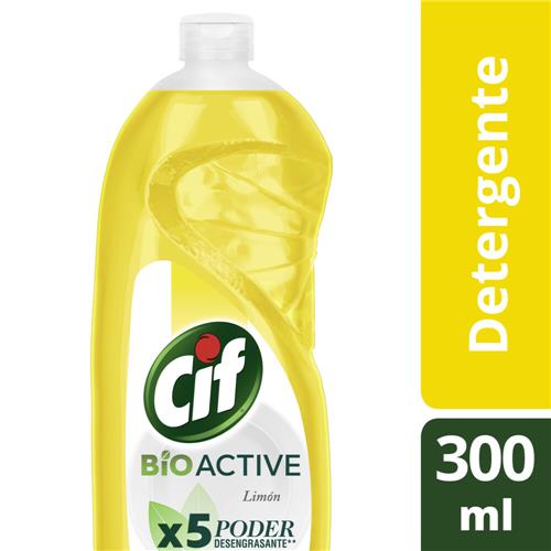 DETERGENTE CIF BIO ACTIVE LIMON x 300ml