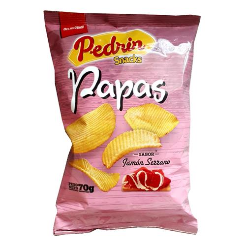 PAPAS JAMON SERRANO PEDRIN x 70g