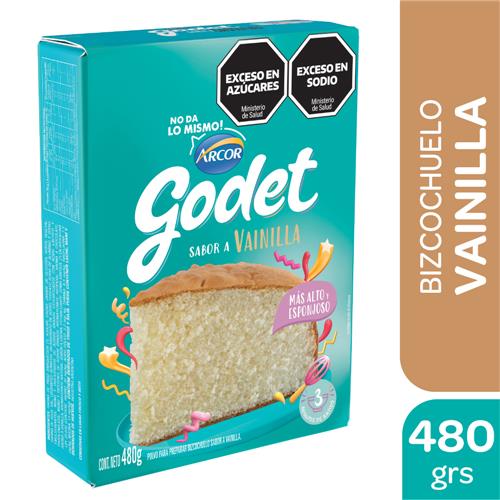 BIZCOCHUELO VAINILLA GODET x 480g