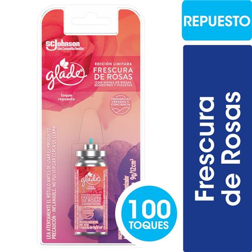 TOQUE REP FRESCURA DE ROSAS GLADE ED LIM x9grs