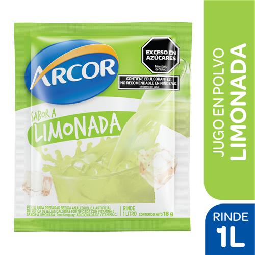 JUGO EN POLVO ARCOR LIMONADA LIGHT x u