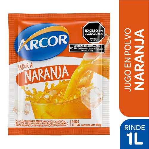 JUGOEN POLVO  NARANJA ARCOR x 18g