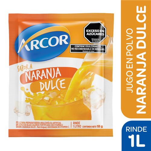 JUGO EN POLVO ARCOR NARANJA DULCE x 18g