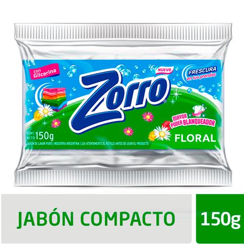 JABON EN PAN ROPA FLORAL ZORRO x150grs
