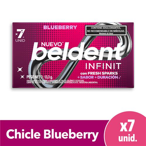 CHICLE BELDENT INFINIT BLUEBERRY x 7u