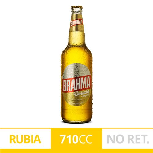 CERVEZA BRAHMA DORADA x710ml