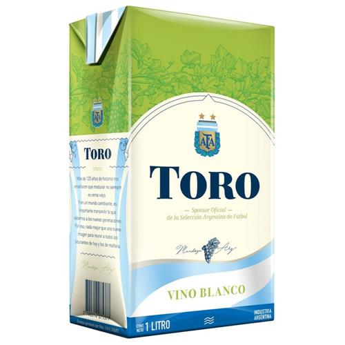 VINO TORO BLANCO TETRA BRIK x 1L