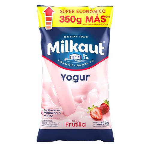 YOGUR BEB FRUTILLA MILKAUT x 1.25kg + 350g