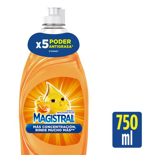 DETERGENTE NARANJA MAGISTRAL x750ml