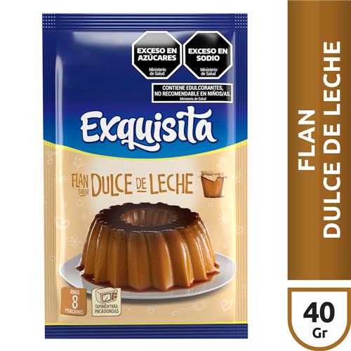 FLAN DULCE DE LECHE EXQUISITA x40grs