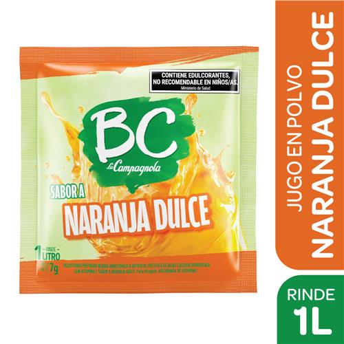 JUGO EN POLVO NARANJA DULCE BC