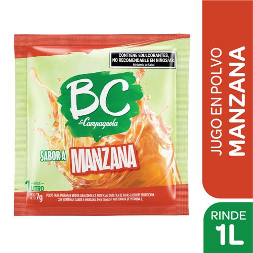 JUGO EN POLVO MANZANA BC x 7g