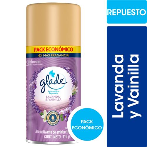 GLADE AUTOMATICO LAVANDA Y VAINILLA RTO x 170ml