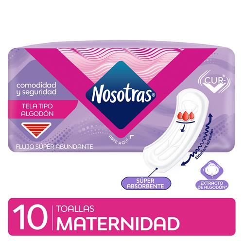 TOALLA FEMENINA NOSOTRAS MATERNIDAD X10