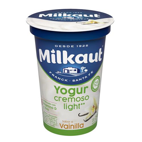 YOGUR CREMOSO LIGHT MILKAUT VAINILLA x 190g