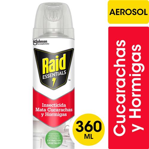 RAID ESSENTIALS MATA CUCARACHAS Y HORMIGAS X 280GR