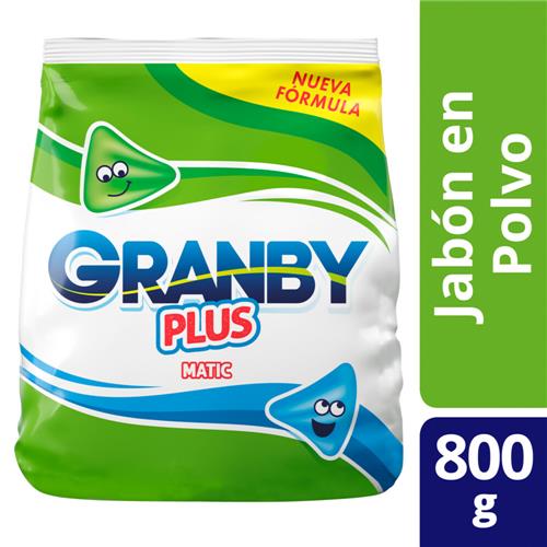 JABON EN POLVO MATIC PLUS GRANBY x800grs