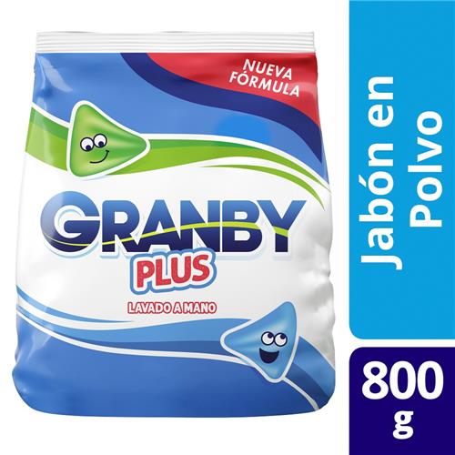 JABON EN POLVO LAV MANO PLUS GRANBY x800grs