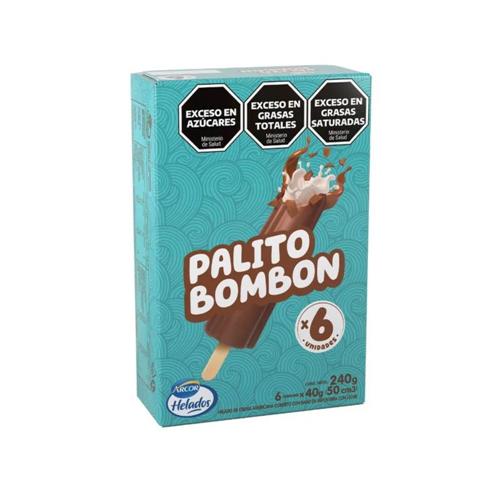 HELADO PALITO BOMBON ARCOR x6un