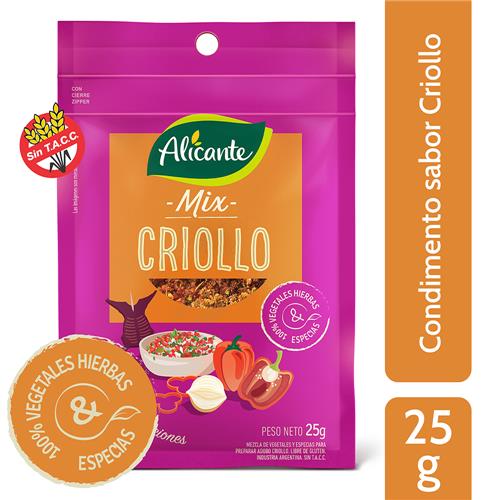 MIX CRIOLLO ALICANTE x25grs