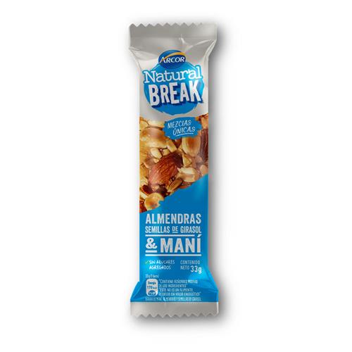 BARRA NATURAL BREAK FRUTOS SECOS x 33g